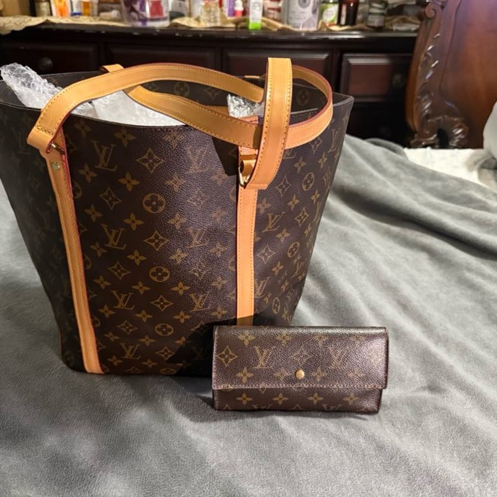 Louis Vuitton Brown Monogram Tote Bag